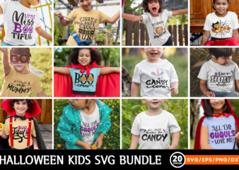 Halloween Kids SVG Bundle graphic t shirt