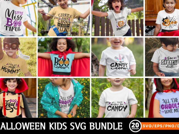 Halloween kids svg bundle graphic t shirt