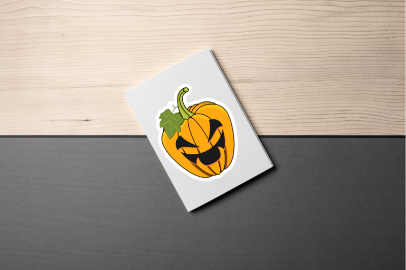 Halloween Pumpkin Sticker Bundle