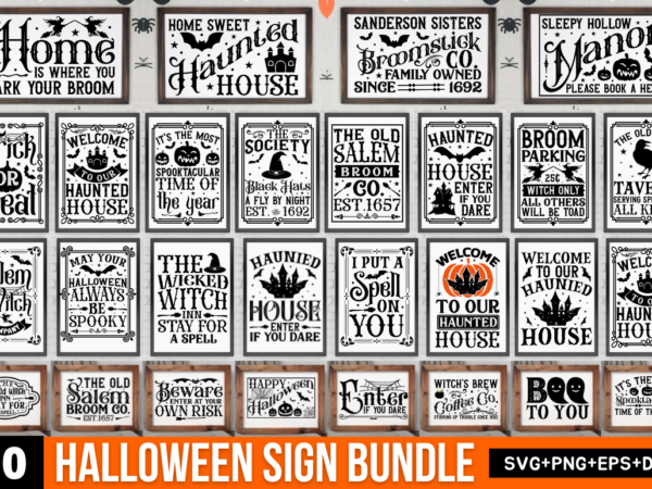 Halloween sign making bundle graphic t shirt