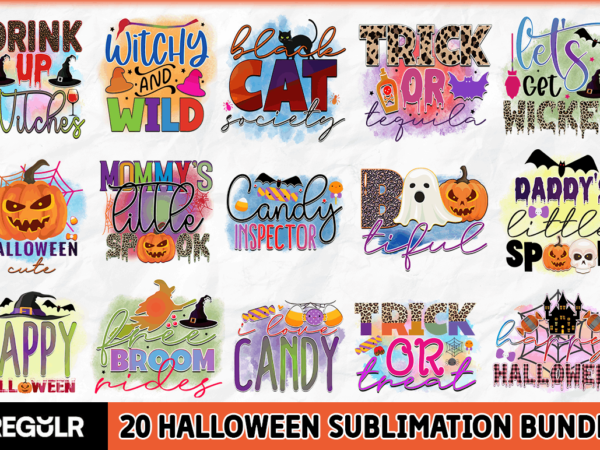 Halloween sublimation bundle graphic t shirt