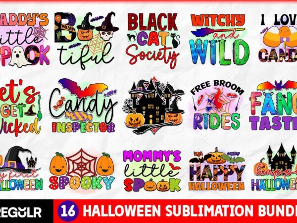 Halloween sublimation bundle graphic t shirt