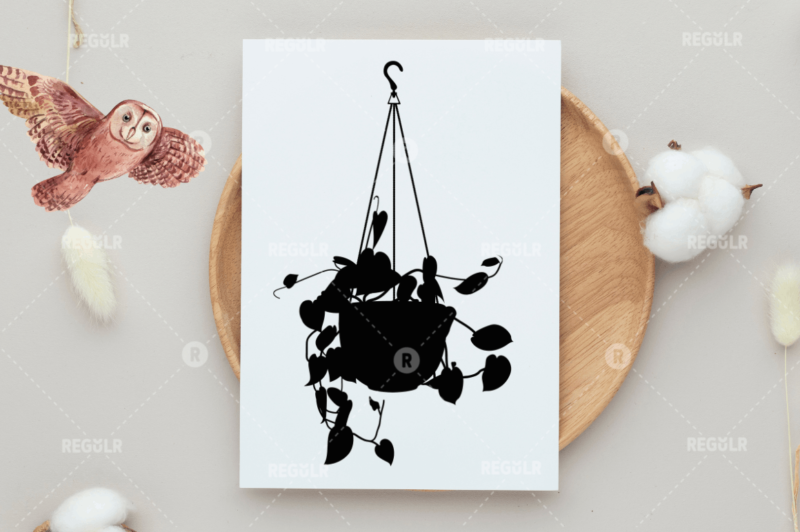 Laser Cut Hanging Plant SVG Bundle