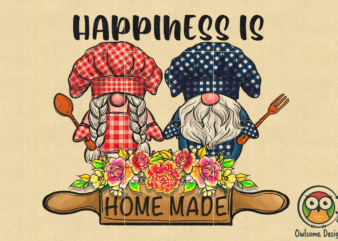 Happiness Gnomes Cooking Sublimation