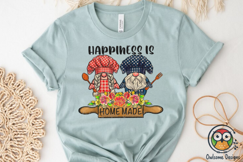 Happiness Gnomes Cooking Sublimation