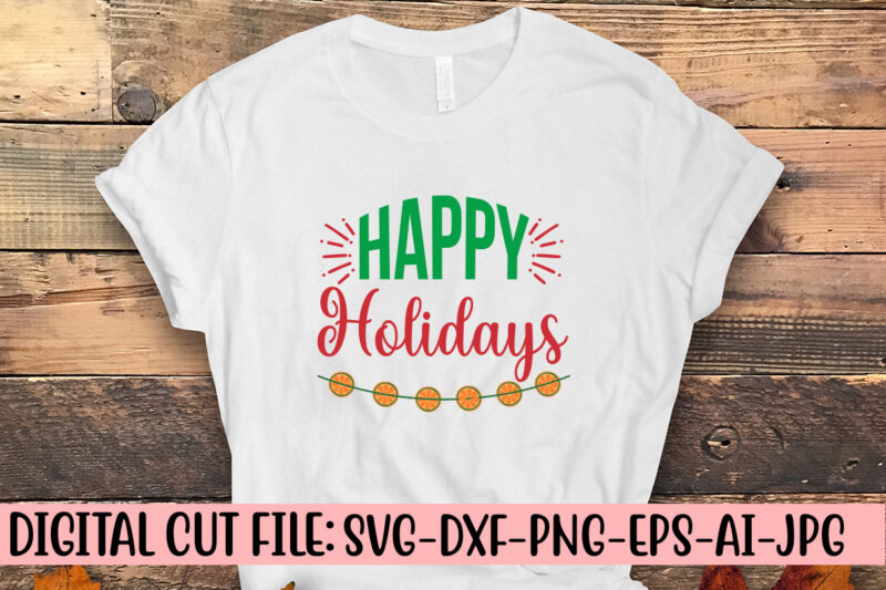 Happy Holidays SVG Design