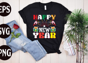 Happy new year T shirt design, Happy new year SVG cut file, Happy new year SVG design, christmas svg mega bundle , 130 christmas design bundle , christmas svg bundle