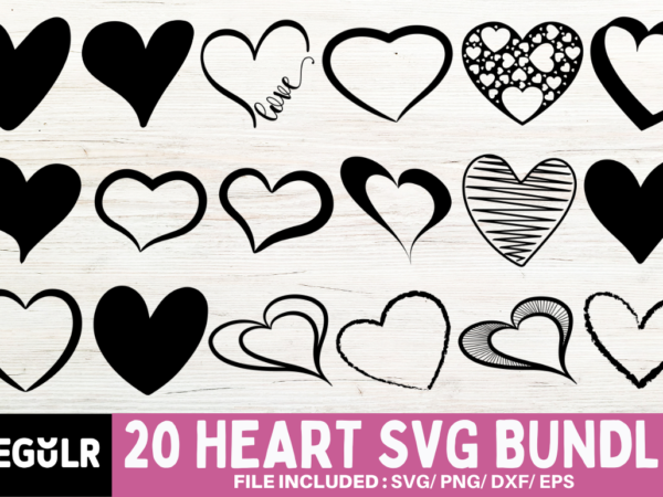 Heart svg bundle graphic t shirt