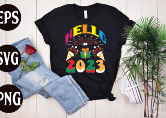 Hello 2023 retro design, Hello 2023 SVG design, New Year’s 2023 Png, New Year Same Hot Mess Png, New Year’s Sublimation Design, Retro New Year Png, Happy New Year 2023