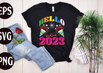 Hello 2023 retro design, Hello 2023 SVG design, New Year’s 2023 Png, New Year Same Hot Mess Png, New Year’s Sublimation Design, Retro New Year Png, Happy New Year 2023