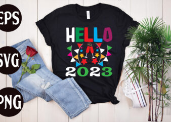 Hello 2023 retro design, Hello 2023 SVG design, New Year’s 2023 Png, New Year Same Hot Mess Png, New Year’s Sublimation Design, Retro New Year Png, Happy New Year 2023
