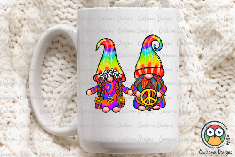 Hippie Gnomes Couple Sublimation