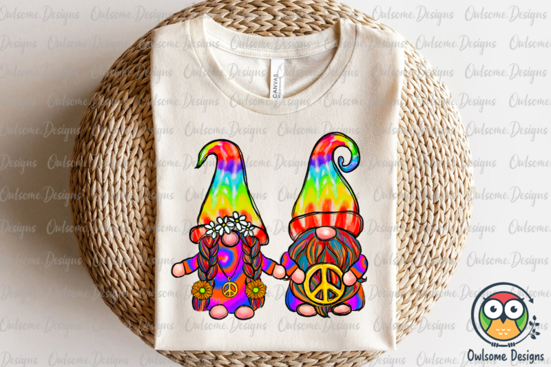 Hippie Gnomes Couple Sublimation