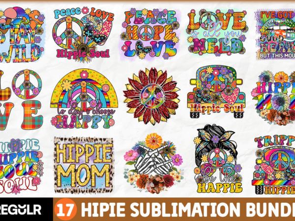 Hipie sublimation bundle graphic t shirt