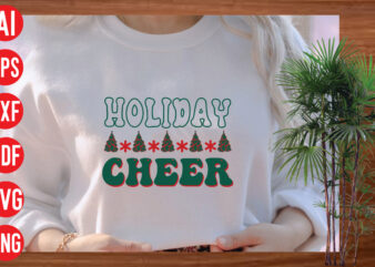 Holiday cheer Retro T shirt design, Holiday cheer SVG design, Holiday cheer SVG cut file, Holiday cheer T shirt design,Christmas Png, Retro Christmas Png, Leopard Christmas, Smiley Face Png, Christmas