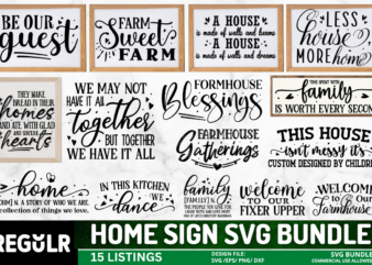 Home Sign svg Bundle