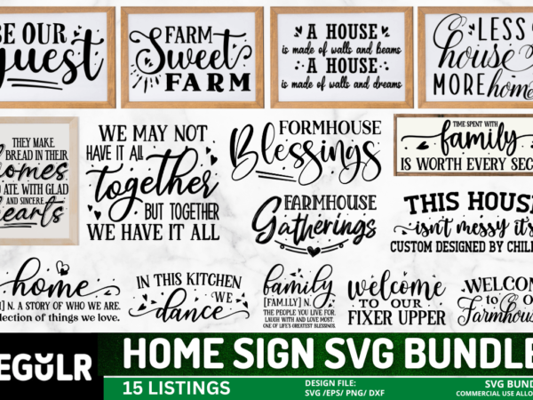 Home sign svg bundle graphic t shirt