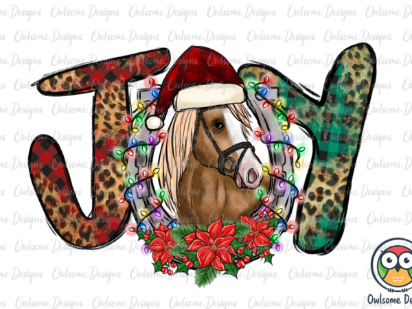 Horse joy christmas png sublimation graphic t shirt