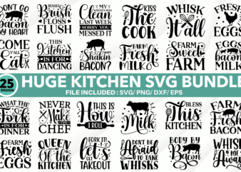 Huge kitchen SVG Bundle
