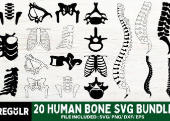 Human Bone SVG Bundle