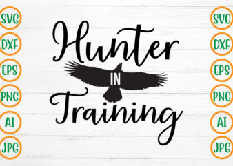 Hunter In Training SVG Design
