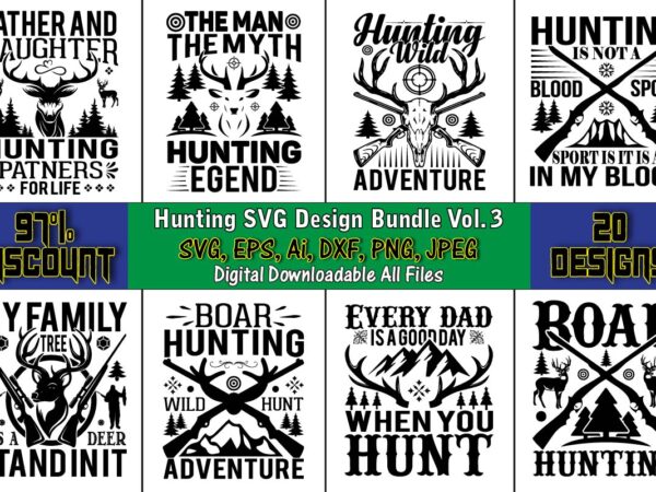 Animals Svg Bundle, Forest Animals Silhouettes, Deer Bundle Svg