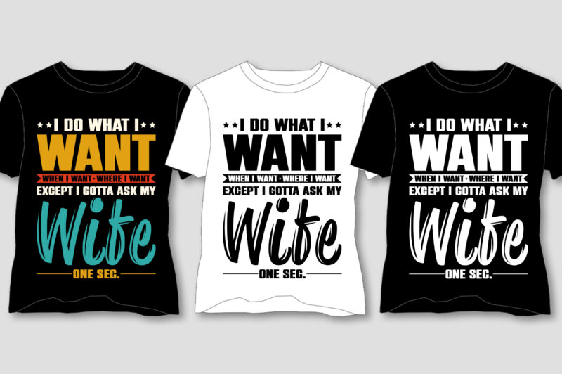 Typography T-Shirt Design Bundle