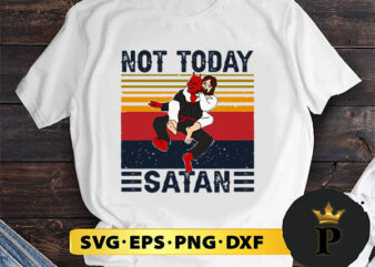 Jesus Not Today Satan Vintage svg, Svg for Cricut, Svg for Shirts, Png, Instant Download, Svg Files for Cricut, Svg Designs