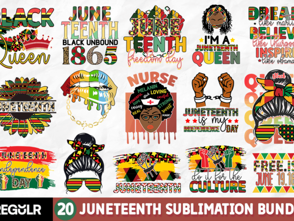 Jeuneteenth sublimation bundle vector clipart