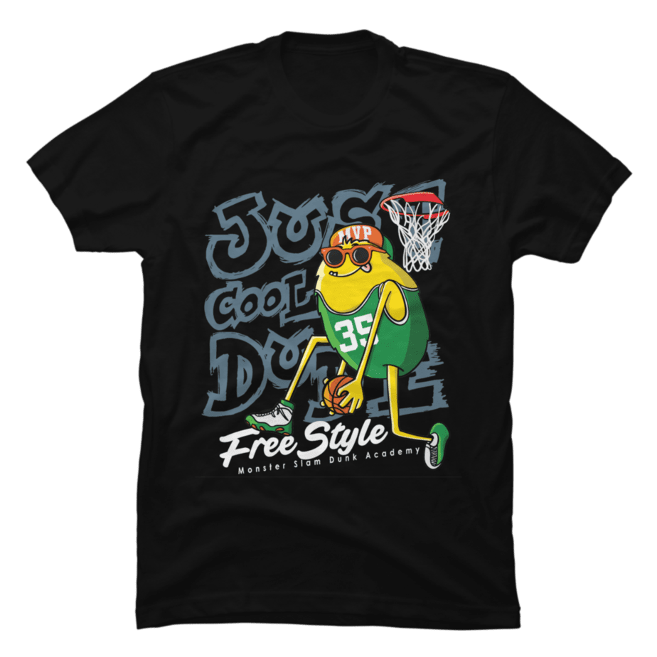 Just Cool Dude Free Style Monster Basketball - Buy t-shirt designs