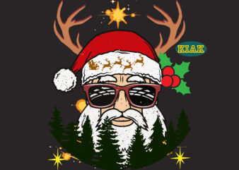 Santa Claus Deer, Santa Claus, Santa Claus Svg, Santa Svg, Christmas Svg, Christmas Holiday, Merry Holiday, Believe Svg, Holiday Svg, Reindeer Christmas Svg, Reindeer Svg t shirt template vector