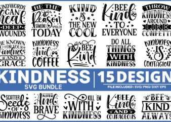 Kindness Quotes SVG Bundle t shirt vector art