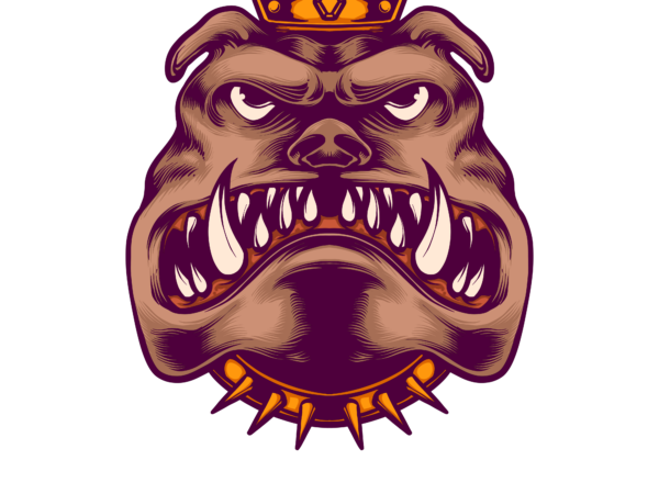 King bulldog t shirt vector art