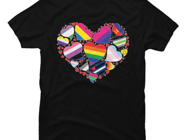 LGBT Pride Heart - Buy t-shirt designs