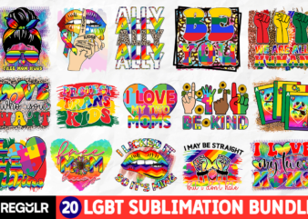 LGBT Sublimation Bundle t shirt vector graphic