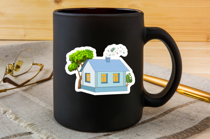 Little Cozy Houses Sticker Bundle