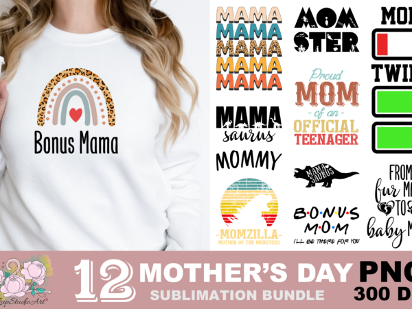 Mama saurus momster mama png sublimation design