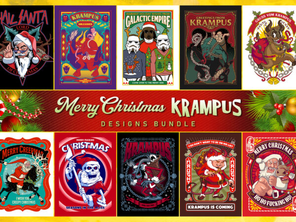Merry christmas krampus – designs bundle
