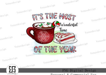 It’s the most wonderful time of the year PNG t shirt design for sale
