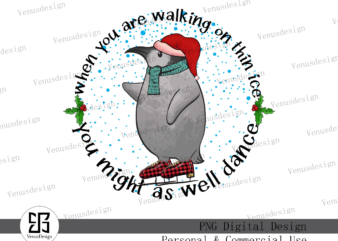 When you are walking on thin ice PNG
