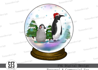 Ball Glass Penguin Sublimation