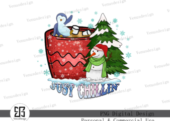 Just Chillin’ Sublimation vector clipart