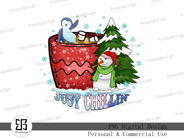 Just chillin’ sublimation vector clipart