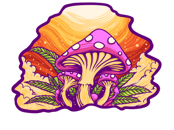 Magic mushroom t shirt designs for sale