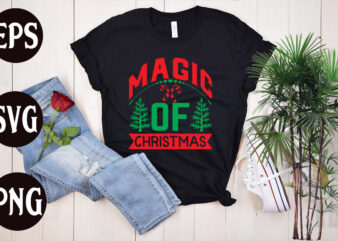 Magic of Christmas t shirt design, Magic of Christmas SVG cut file, christmas svg mega bundle ,130 christmas design bundle , christmas svg bundle , 20 christmas t-shirt design ,
