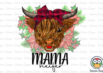 Mama Heifer Christmas Sublimation