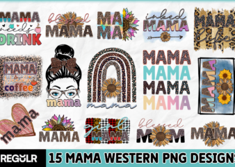 Mama Sublimation Bundle t shirt designs for sale