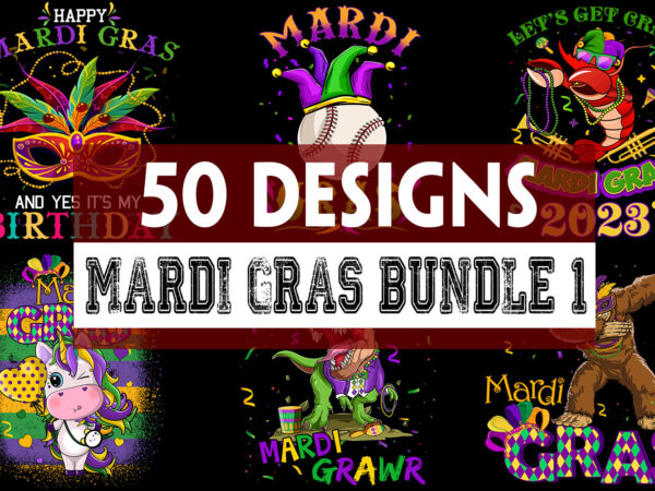 Super Cool Mardi Gras Bundle – Part 1 – 50 Designs Super Cool Mardi Gras Bundle – Part 1 – 50 Designs
