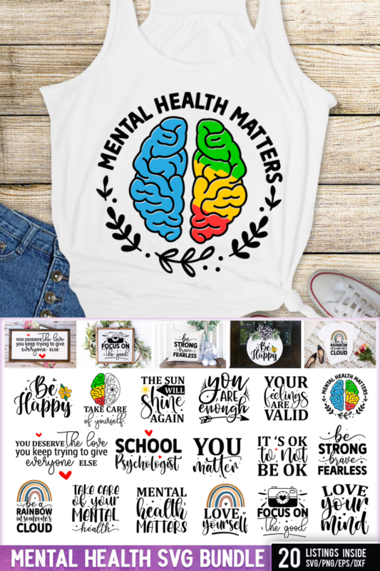 Mental Health SVG Bundle