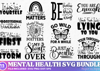 Mental health SVG Bundle